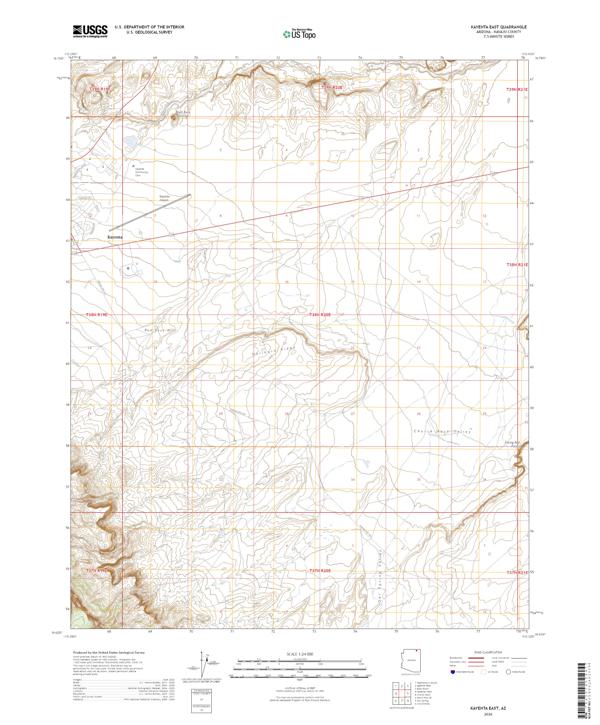 Kayenta East topographic map thumbnail