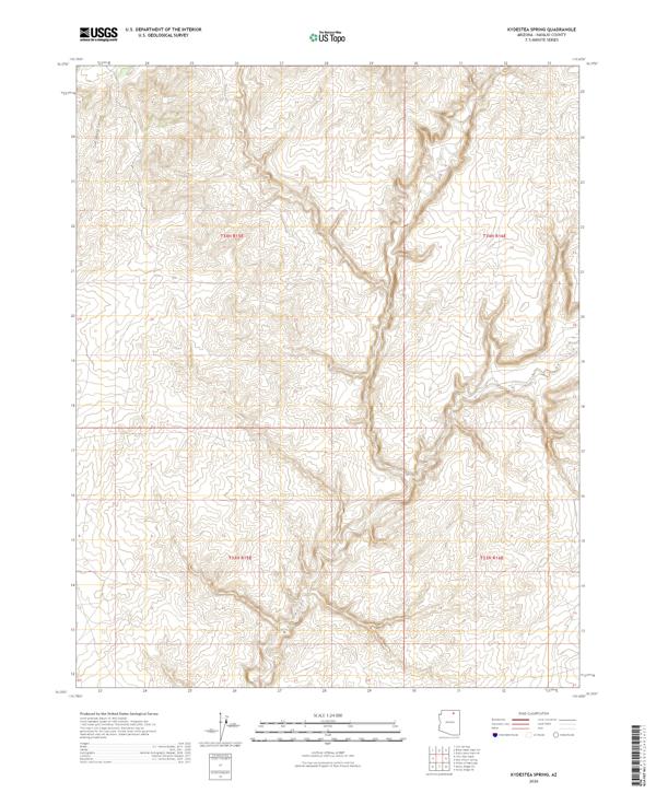 Kydestea Spring topographic map thumbnail