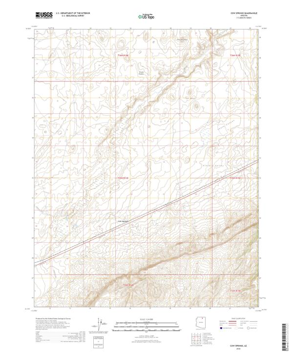 Cow Springs topographic map thumbnail