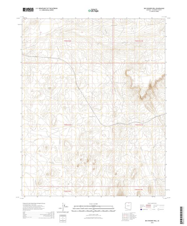 Big Whisker Well topographic map thumbnail