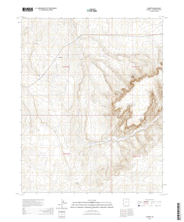 Kaibito topographic map thumbnail