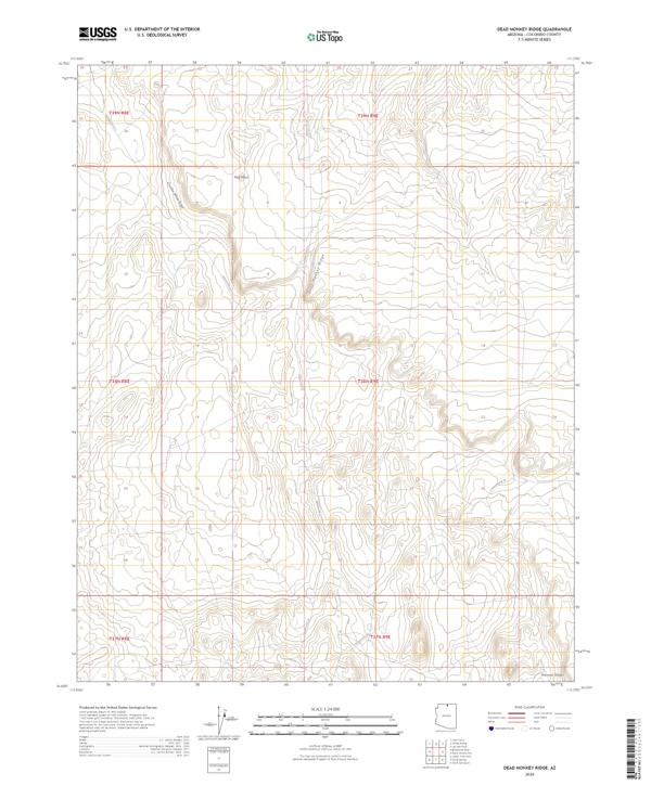 Dead Monkey Ridge topographic map thumbnail