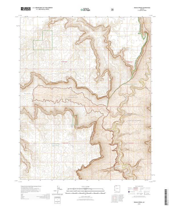 Grama Spring topographic map thumbnail