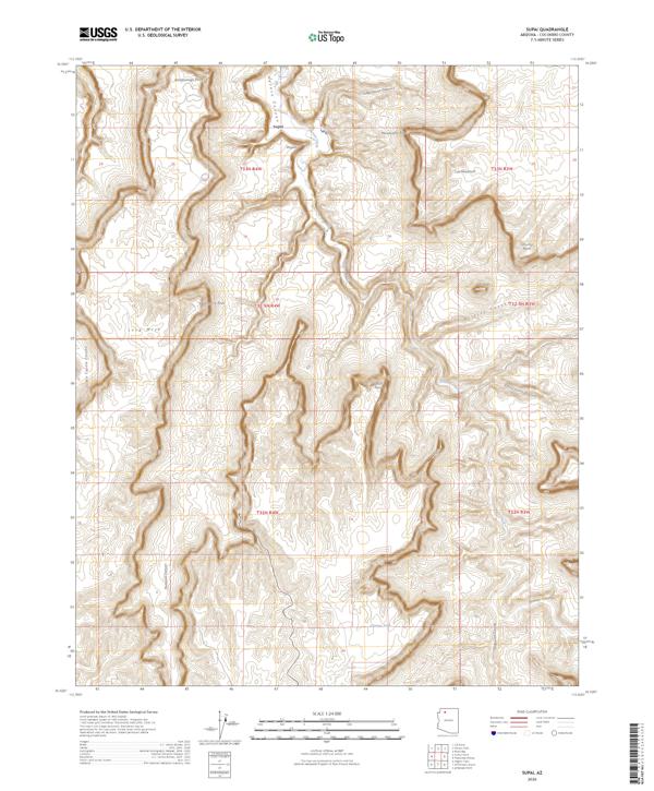 Supai topographic map thumbnail