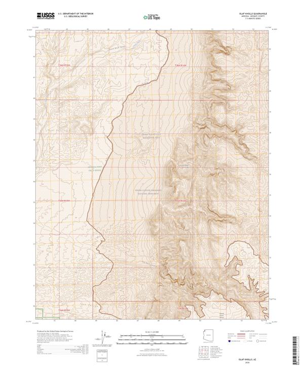 Olaf Knolls topographic map thumbnail