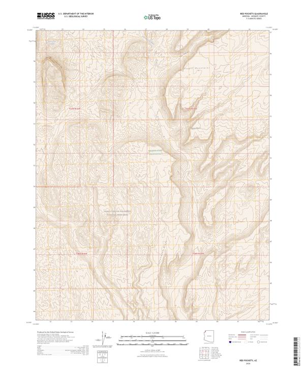Red Pockets 2026 topographic map thumbnail