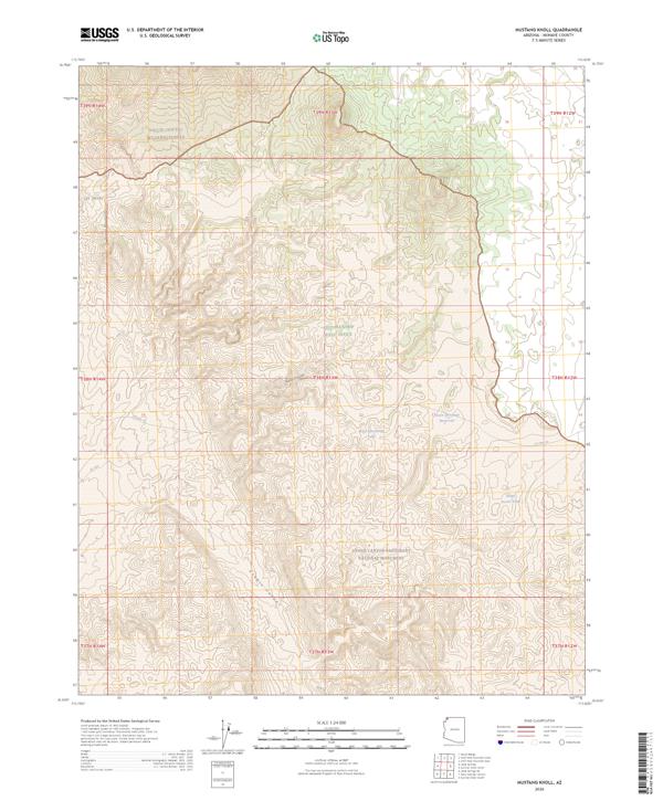 Mustang Knoll topographic map thumbnail