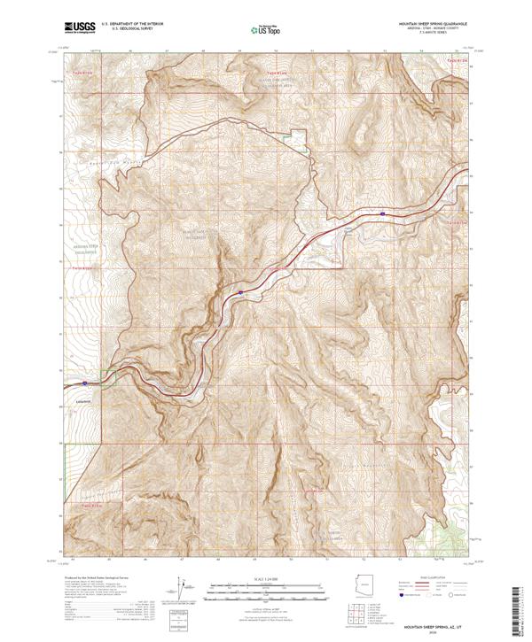 Mountain Sheep Spring topographic map thumbnail