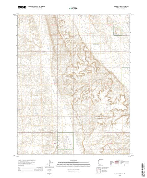 Dutchman Draw topographic map thumbnail