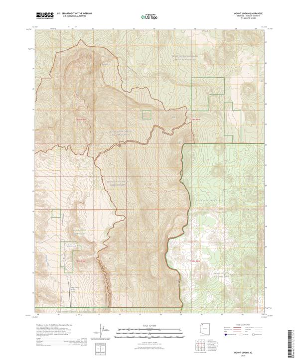Mount Logan topographic map thumbnail
