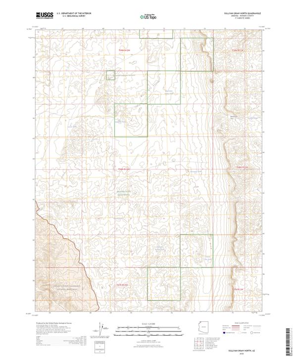 Sullivan Draw North topographic map thumbnail