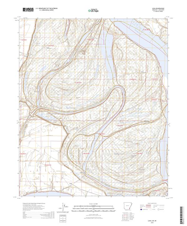 Luna topographic map thumbnail