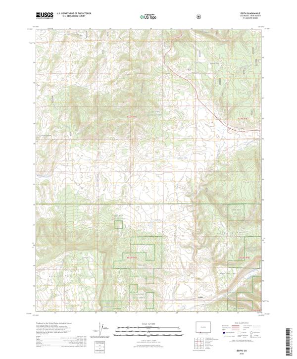 Edith topographic map thumbnail