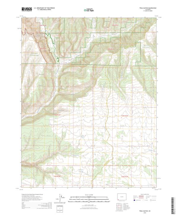 Trail Canyon 2026 topographic map thumbnail