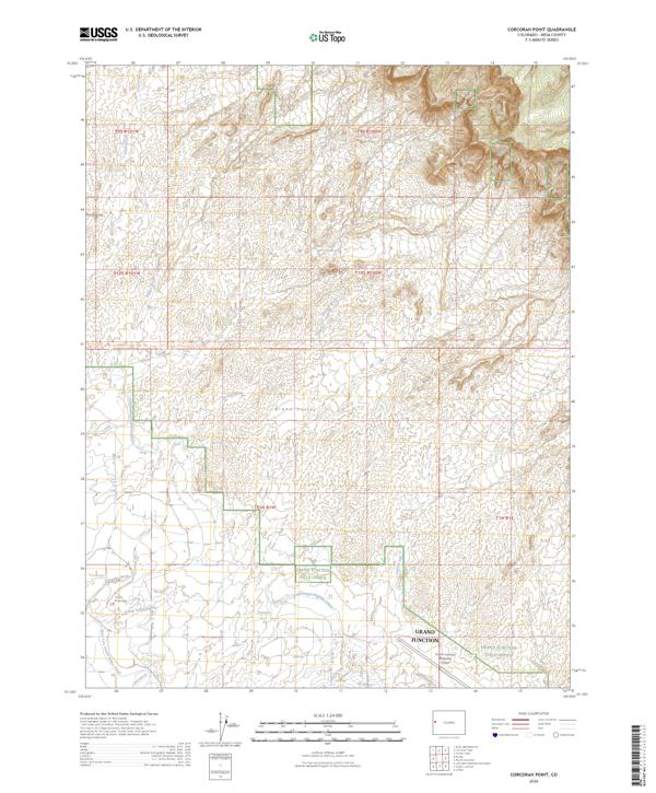 Corcoran Point topographic map thumbnail