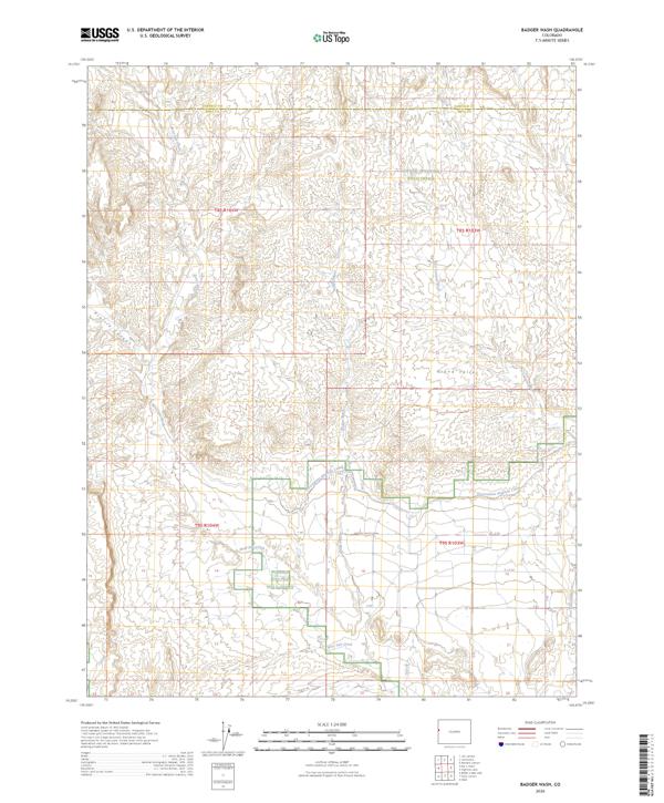 Badger Wash topographic map thumbnail