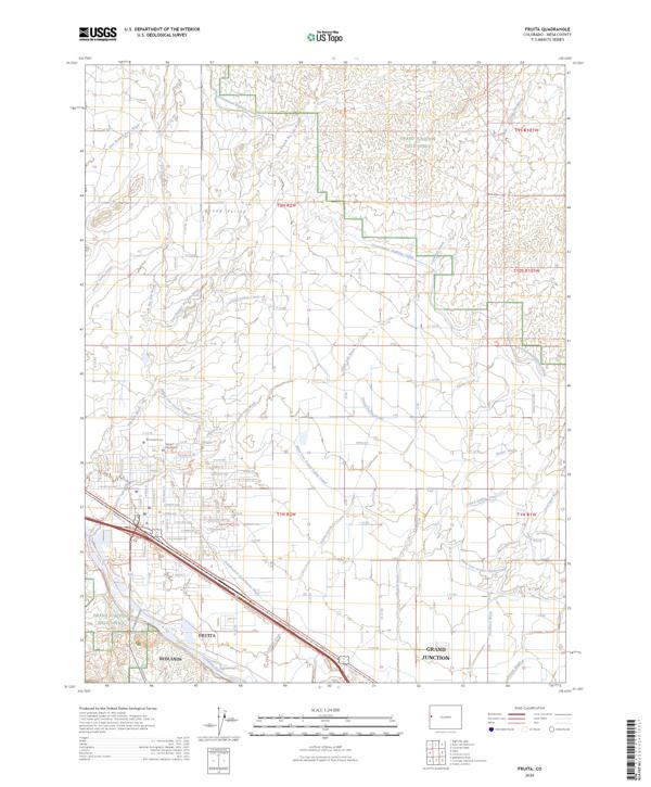 Fruita topographic map thumbnail