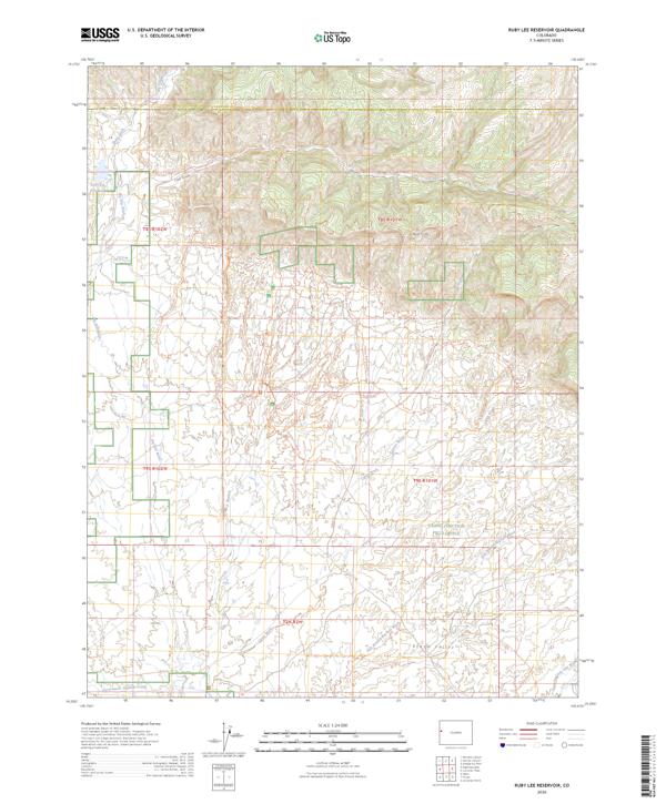 Ruby Lee Reservoir 2026 topographic map thumbnail