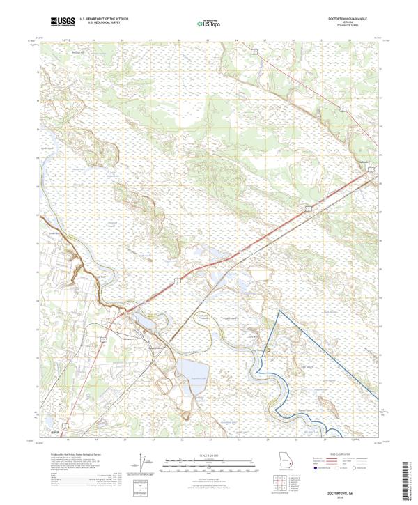Doctortown topographic map thumbnail