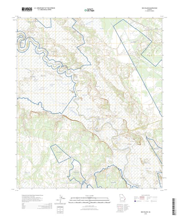Bug Island topographic map thumbnail