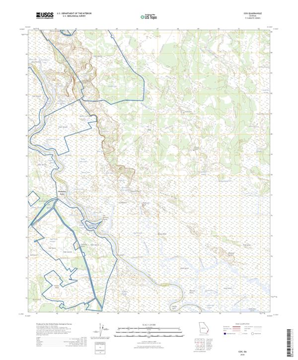 Cox topographic map thumbnail