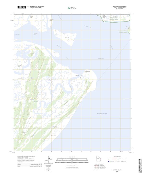 Raccoon Key topographic map thumbnail