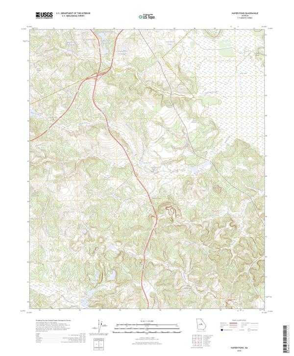 Napier Pond 2026 topographic map thumbnail