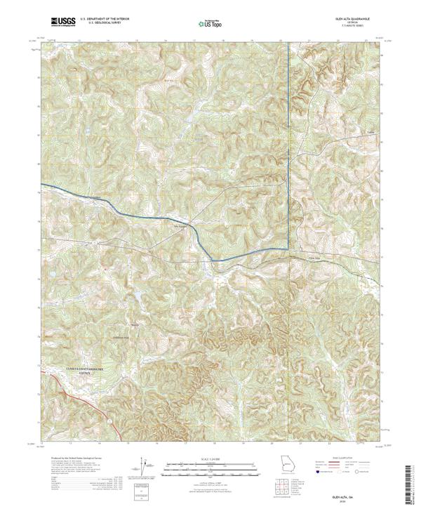 Glen Alta topographic map thumbnail