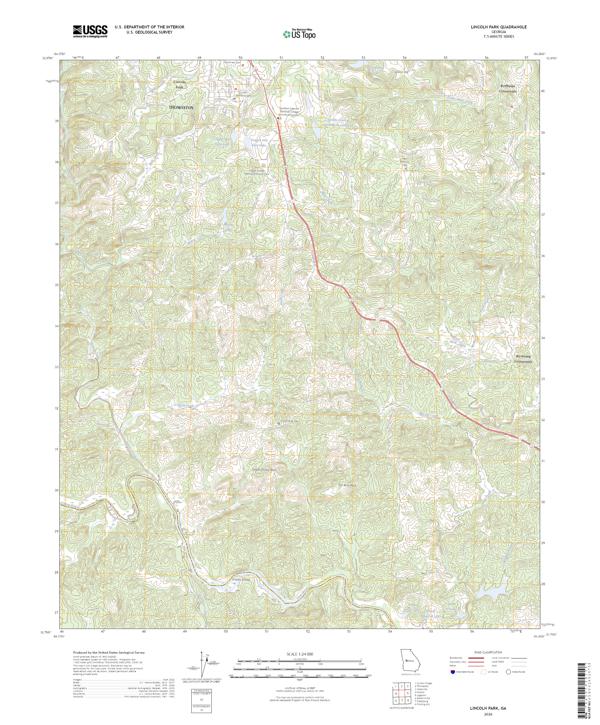 Lincoln Park 2026 topographic map thumbnail