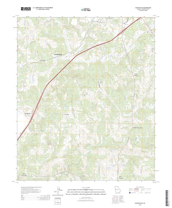 Cannonville topographic map thumbnail