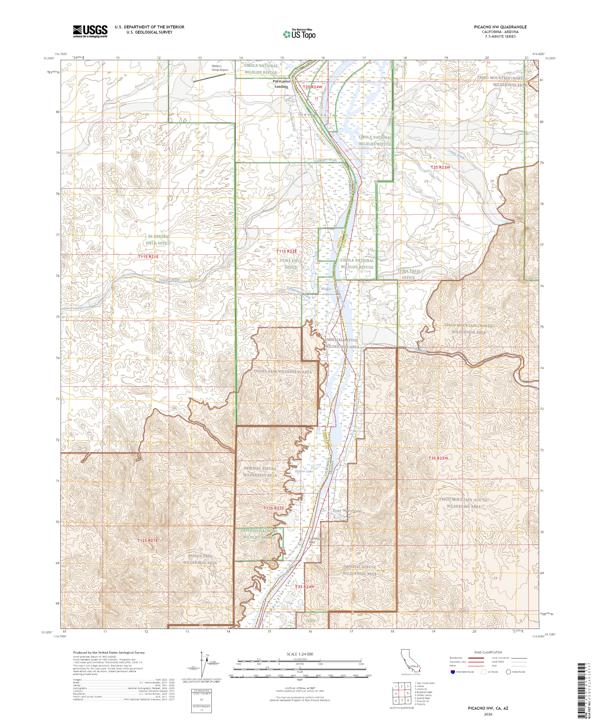 Picacho NW 2026 topographic map thumbnail