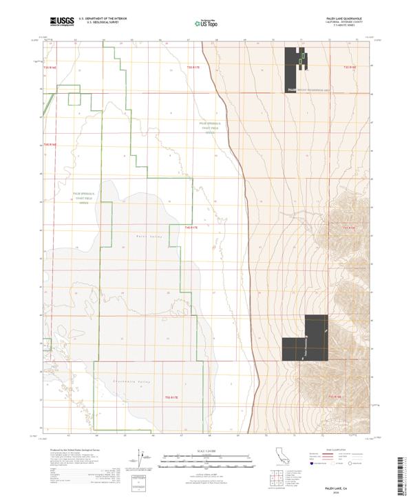 Palen Lake 2026 topographic map thumbnail