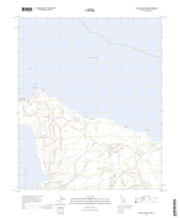 Santa Catalina North 2026 topographic map thumbnail