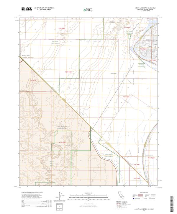 Mount Manchester 2026 topographic map thumbnail