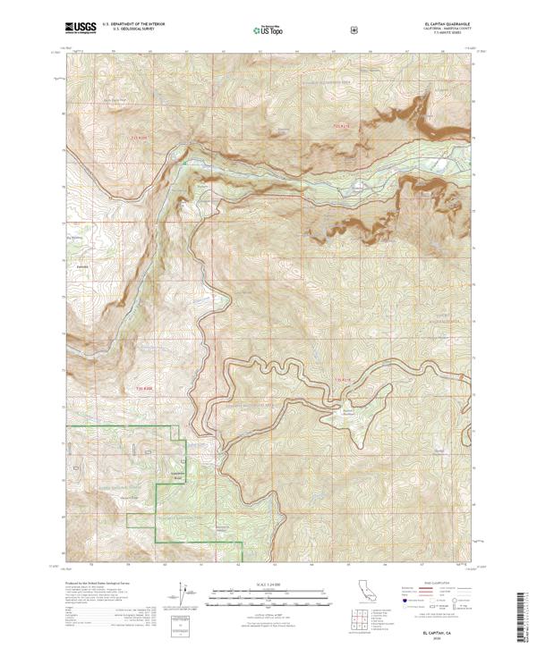 El Capitan 2026 topographic map thumbnail