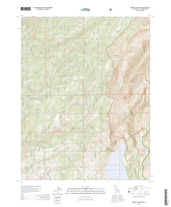Cherry Lake North 2026 topographic map thumbnail
