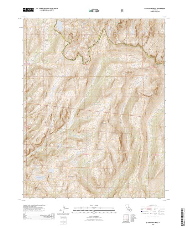 Matterhorn Peak 2026 topographic map thumbnail