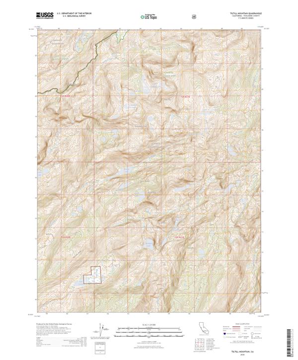 Tiltill Mountain 2026 topographic map thumbnail